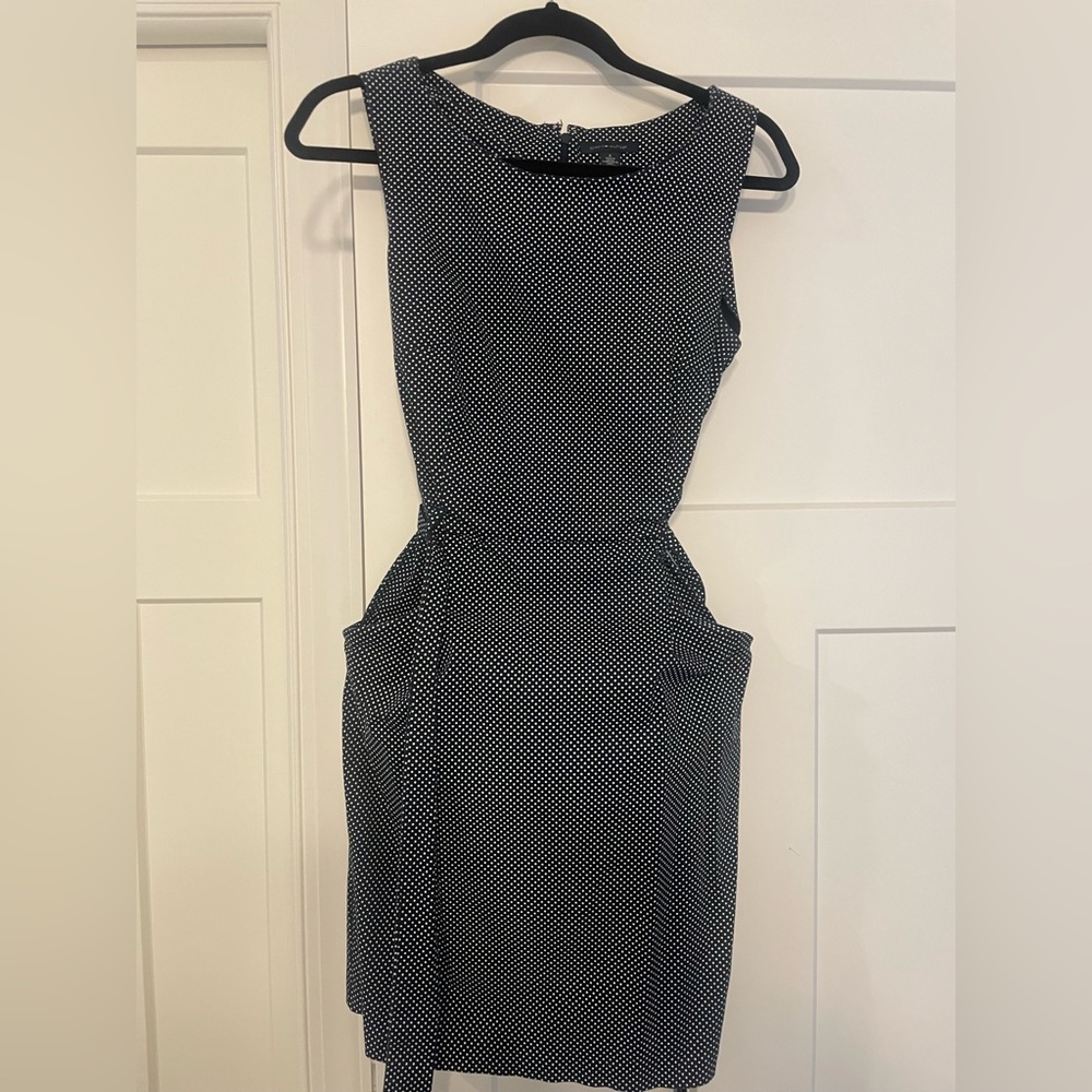 Tommy Hilfiger Navy poka dot knee length dress